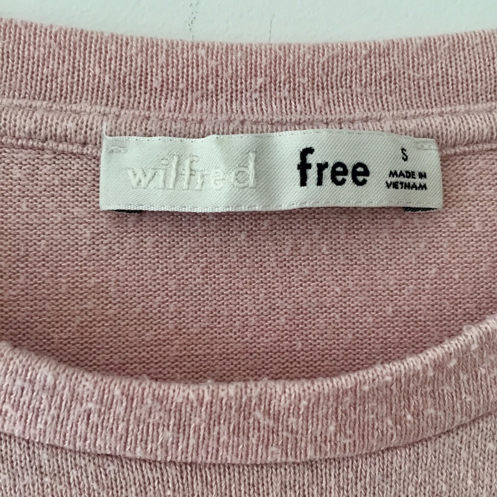 Wilfred Free Tie Front Crop Shirt - Picture 3 of 5